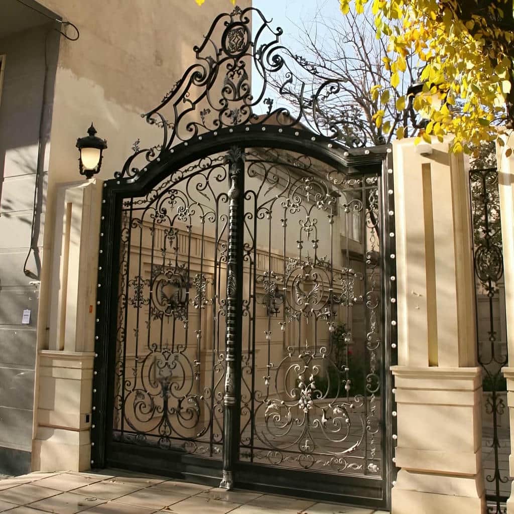 قیمت درب حیاط فرفورژه ویلایی مدرن در رشت