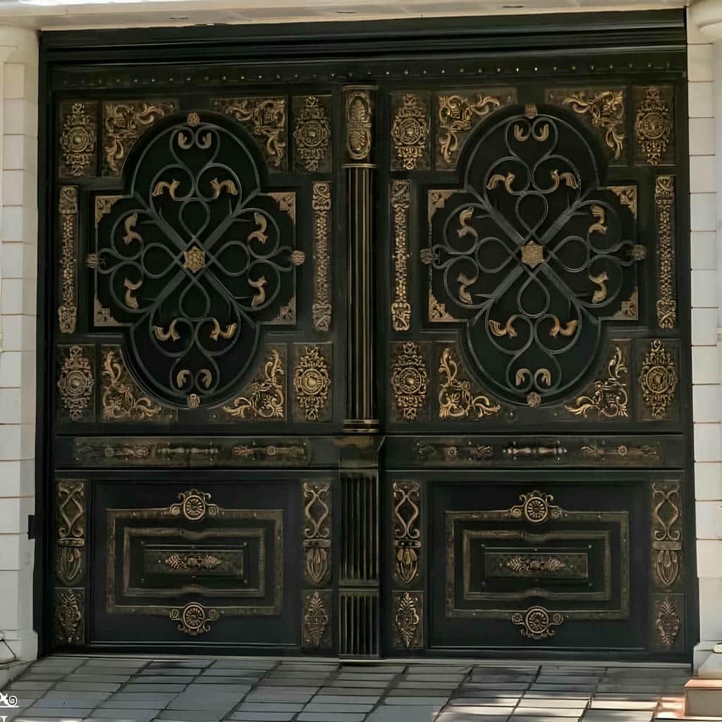 قیمت درب حیاط فرفورژه ویلایی مدرن در ملارد