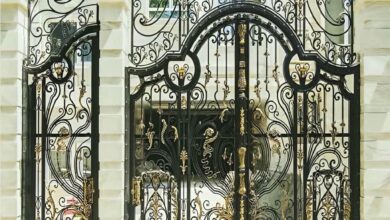 درب حیاط فرفورژه ویلایی در ارومیه