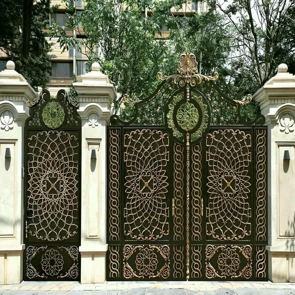 خرید درب حیاط فرفورژه ویلایی ساحلی در رامسر