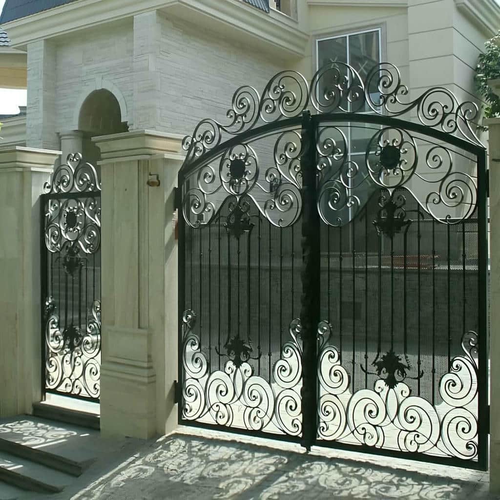 قیمت درب حیاط فرفورژه ویلایی مدرن در کیش