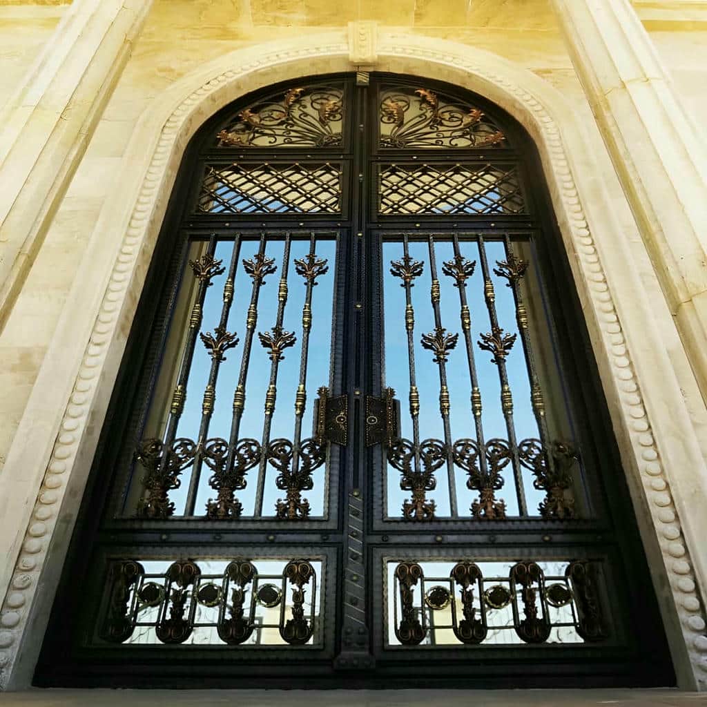 خرید درب حیاط فرفورژه ویلایی مدرن در آبسرد