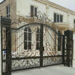 درب حیاط فرفورژه ویلایی در بومهن