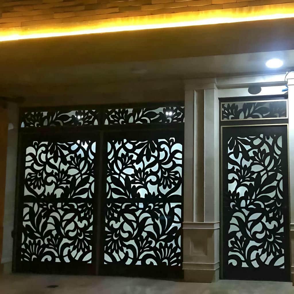 فروش درب حیاط فرفورژه ساده در استان گلستان
