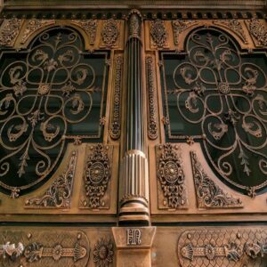 درب حیاط فرفورژه ویلایی در بندرعباس