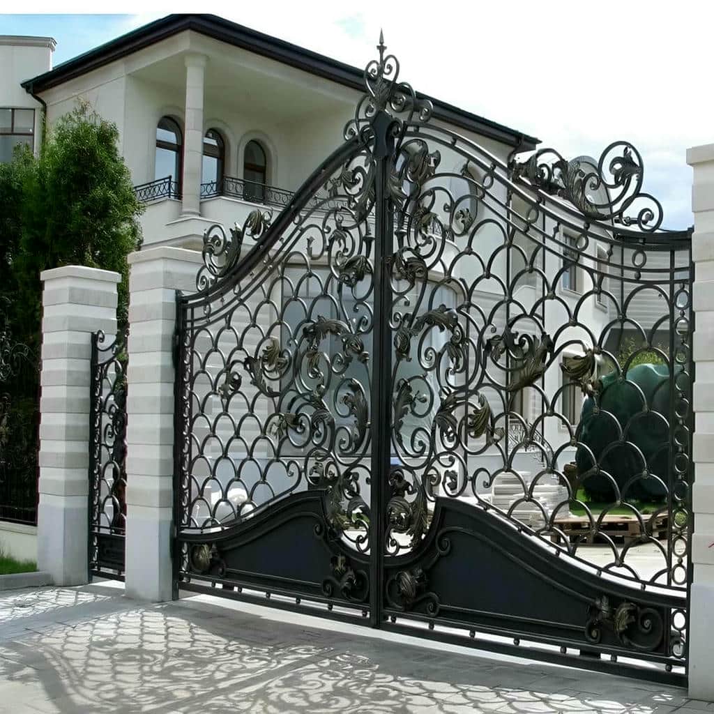 کارخانه درب حیاط فرفورژه ویلایی سنگین در فیروزکوه