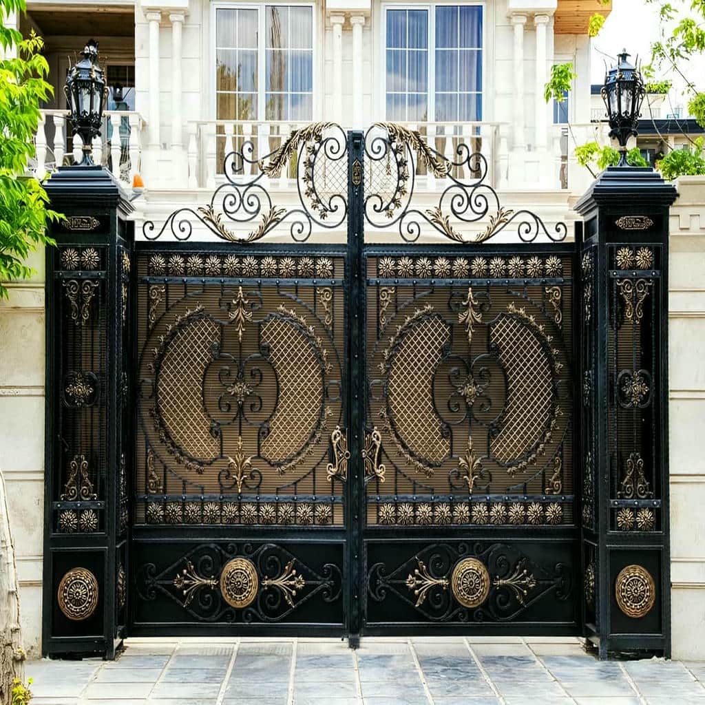 قیمت درب حیاط فرفورژه ویلایی مدرن در اراک