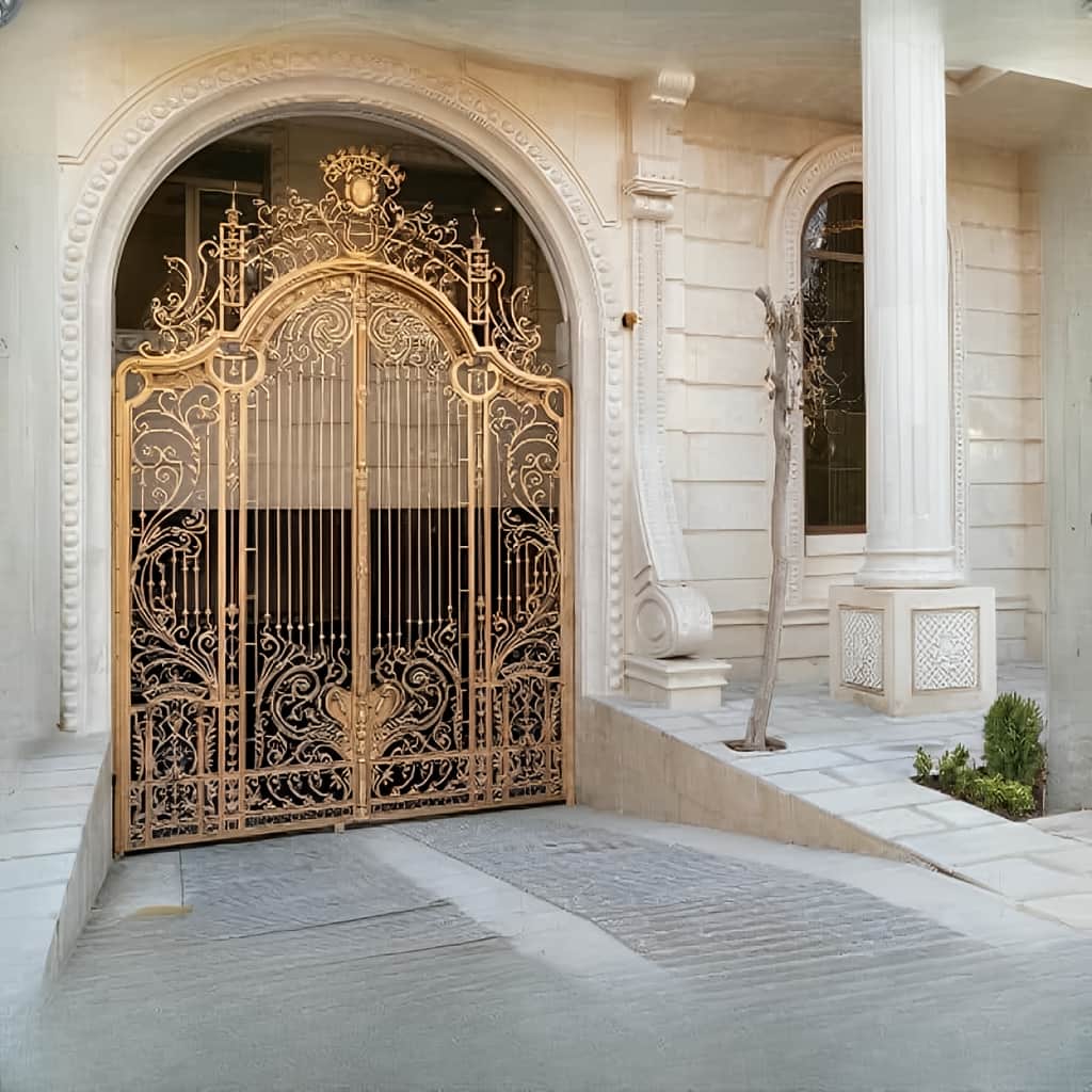 قیمت درب حیاط فرفورژه مدرن در استان گلستان