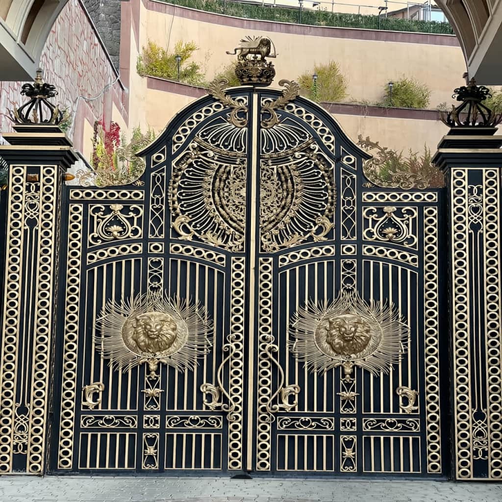 خرید درب حیاط فرفورژه ویلایی در استان گلستان