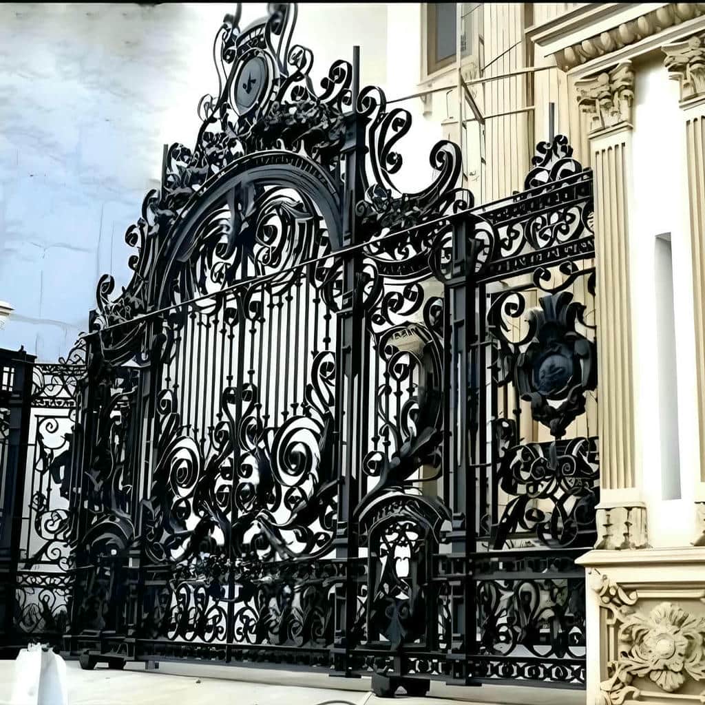 قیمت درب حیاط فرفورژه ویلایی مدرن در طالقان