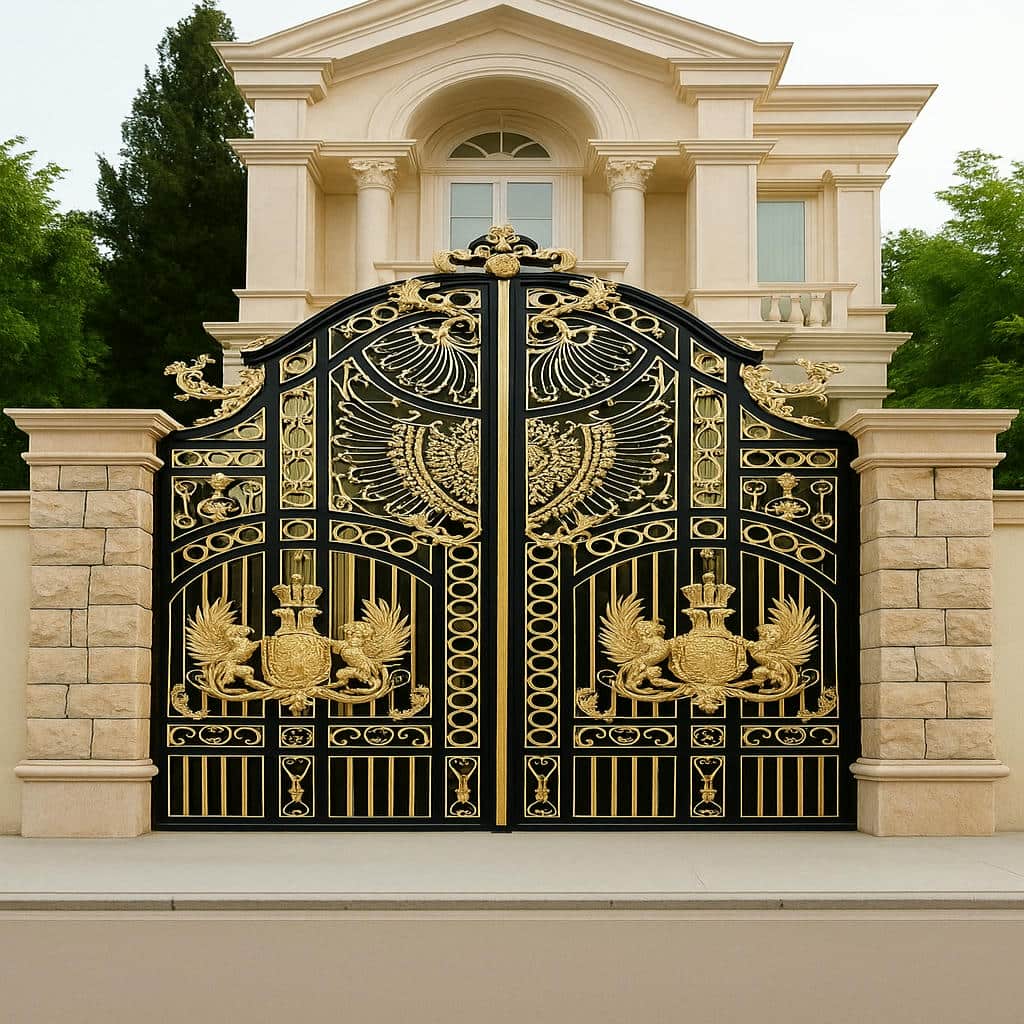 درب حیاط فرفورژه ویلایی در ملارد