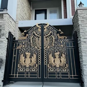 درب حیاط فرفورژه ویلایی در بندر چابهار