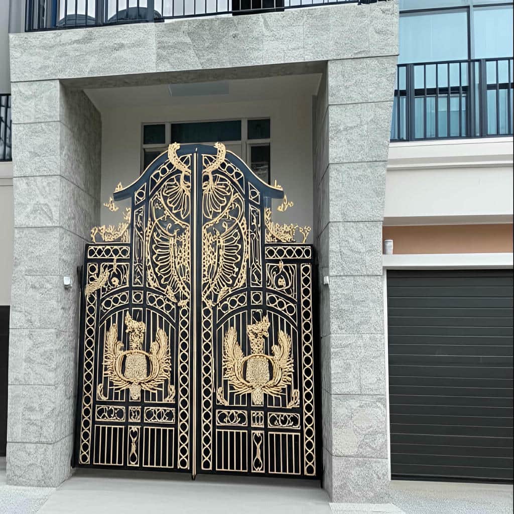 فروش درب حیاط فرفورژه ویلایی ساده در سبزوار