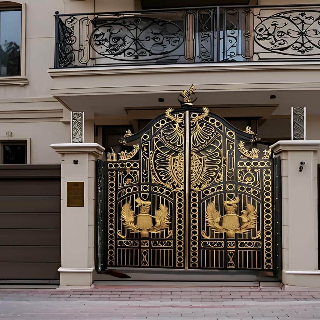 فروش درب حیاط فرفورژه ویلایی پارکینگ در یاسوج