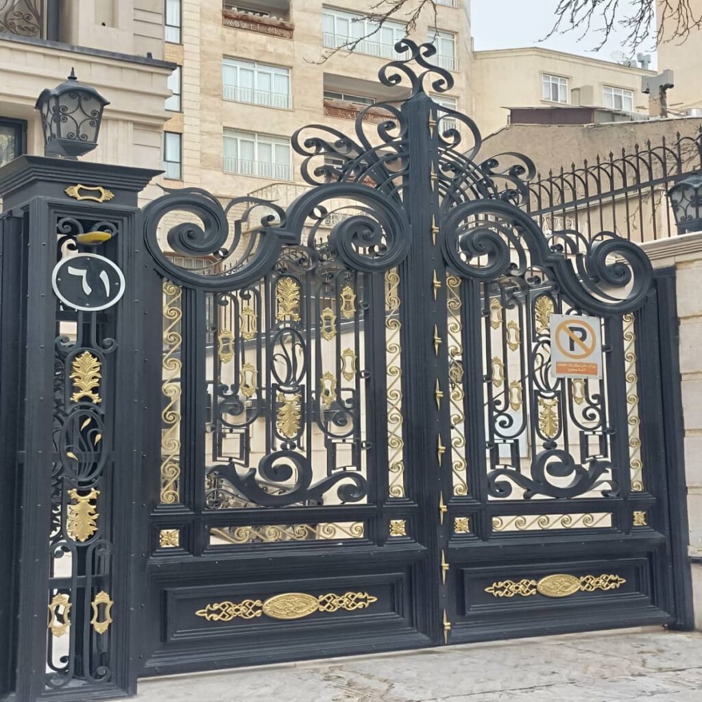 فروش درب حیاط فرفورژه ویلایی پوشش مقاوم در بندر چابهار