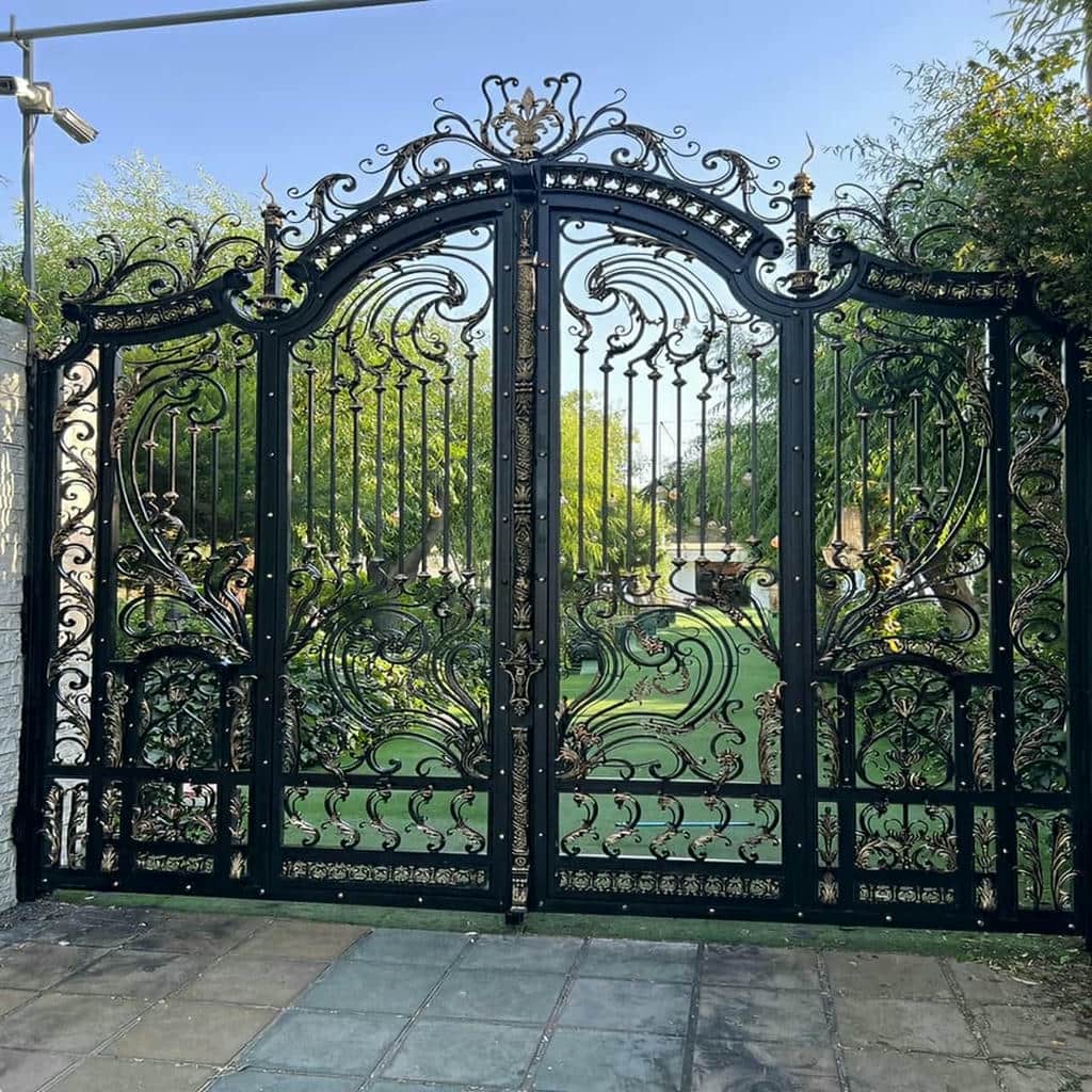 قیمت درب حیاط فرفورژه ویلایی مدرن در نظرآباد