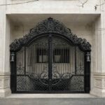 درب حیاط فرفورژه ویلایی در بابل