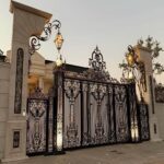 درب حیاط فرفورژه ویلایی در کرج