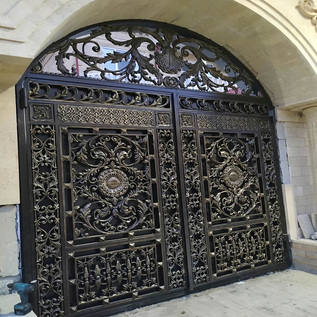 فروش درب حیاط فرفورژه ساده در استان خوزستان