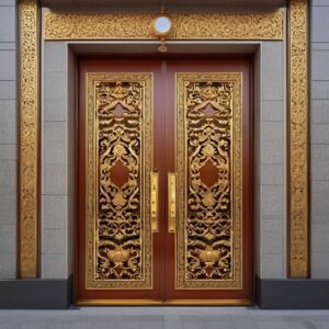 درب حیاط فرفورژه ویلایی در نسیم شهر