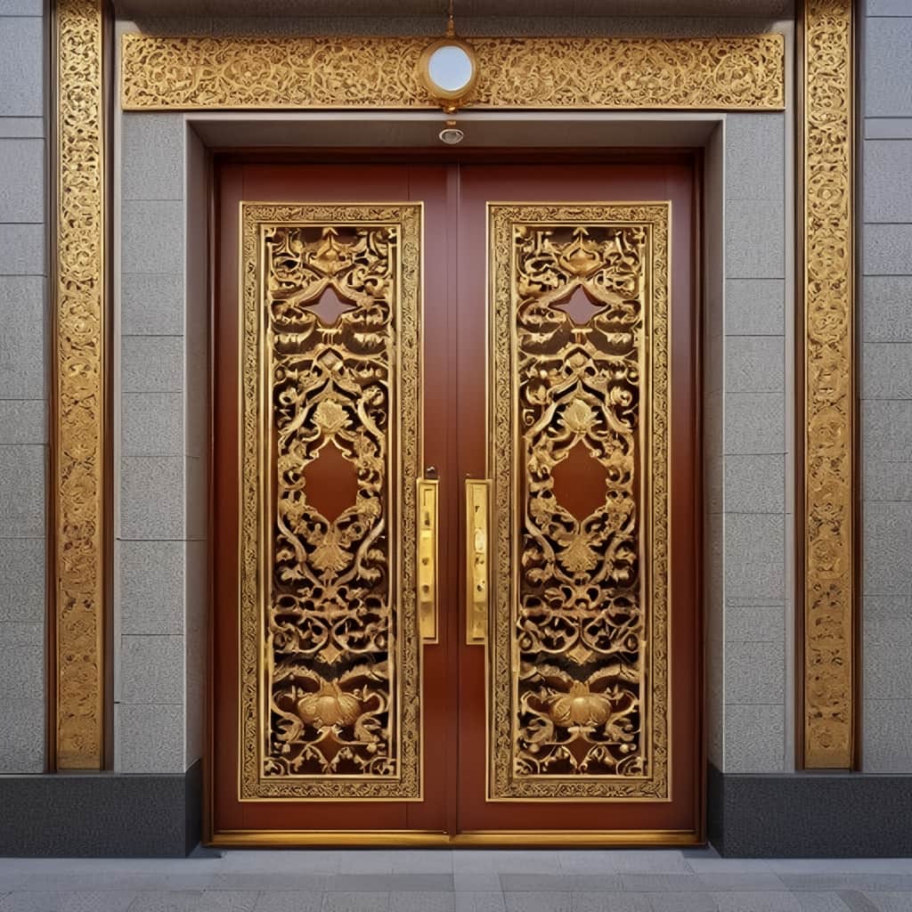 درب حیاط فرفورژه ویلایی در نسیم شهر