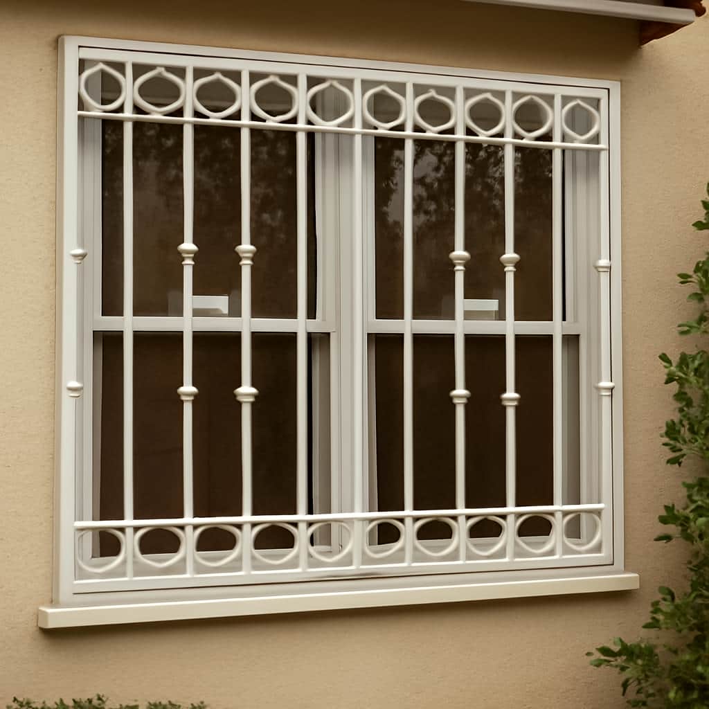 حفاظ پنجره فلزی با طرح هماهنگ نما