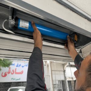 موتور توبلار کرکره برقی با نصب داخل شفت