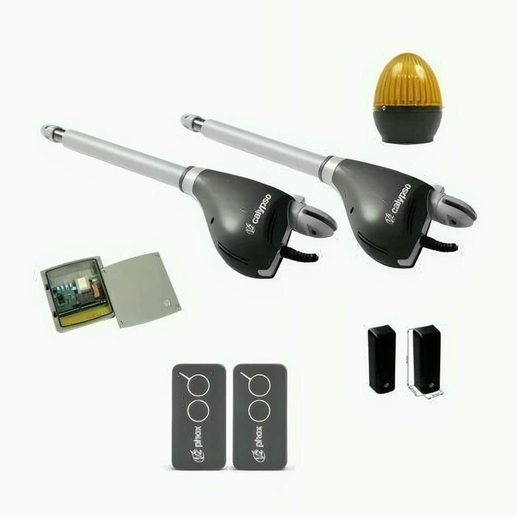جک درب پارکینگ با پایه فلزی نصب شده روی ستون مقاوم نصب استاندارد و راه اندازی جک درب پارکینگ