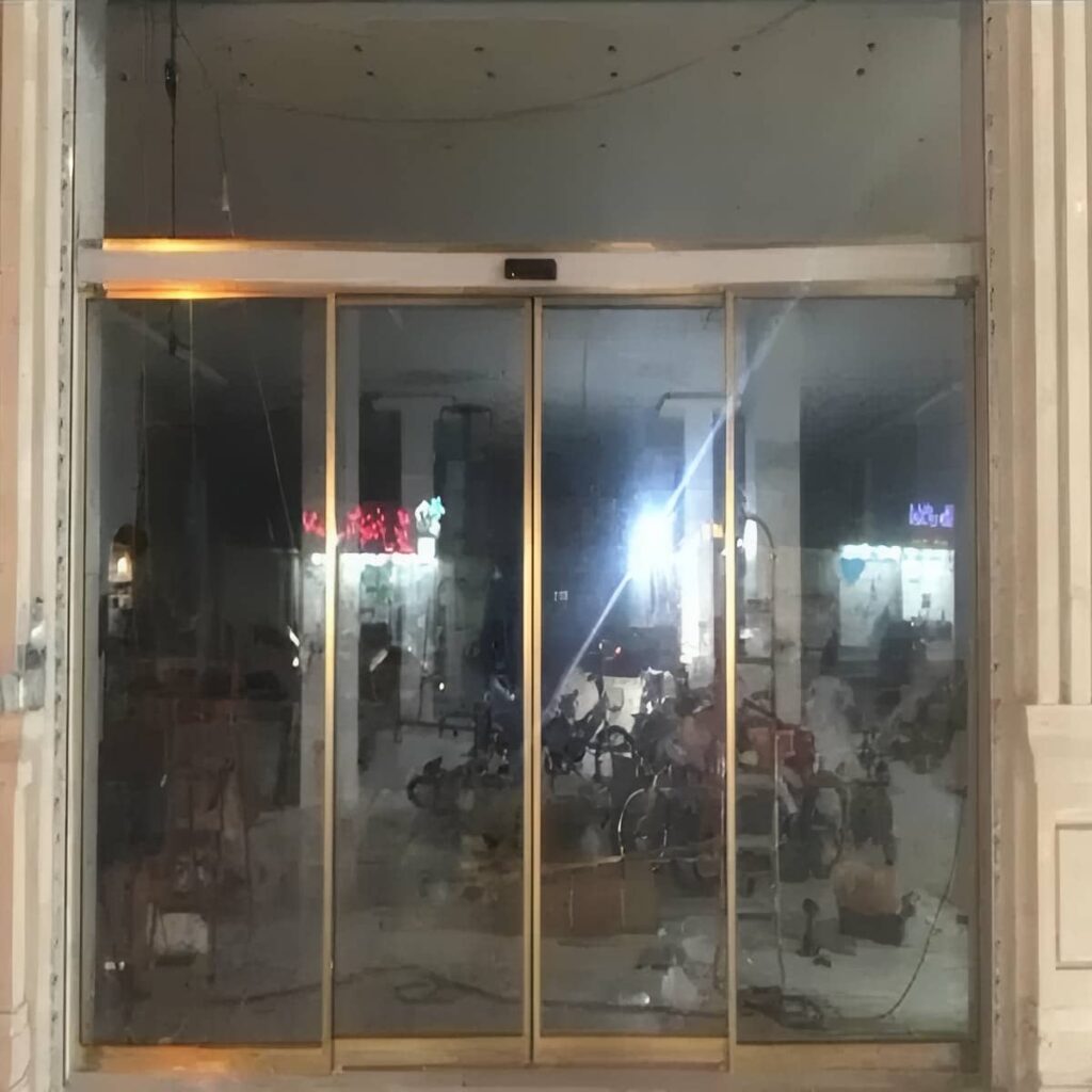 خرید درب اتوماتیک شیشه ای پرتردد براشلس
