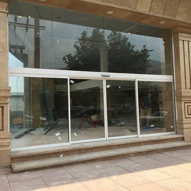 11 مدل درب اتوماتیک شیشه ای مدرن فریم مشکی