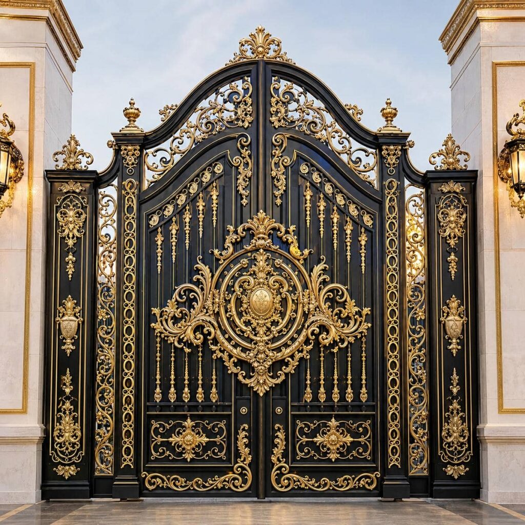 قیمت درب ویلایی مشکی طلایی بر اساس شرایط پروژه