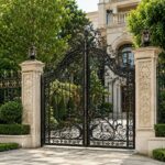 6 مدل درب حیاط پانل دار