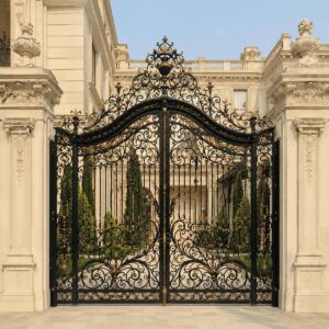 8 مدل درب فلزی باغ دو لنگه