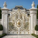 10 مدل درب حیاط طاق دار