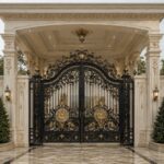 13 مدل درب حیاط کشویی ریل زمینی