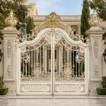 9 مدل درب ویلا مدرن نمای سنگی