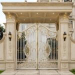 10 مدل درب حیاط CNC پنل مشبک