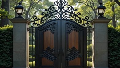 7 مدل درب ویلایی ترموود نما چوب