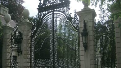 11 مدل درب پارکینگ آهنی ریلی