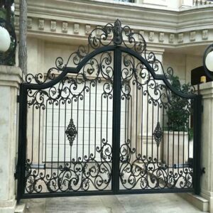 8 نمونه درب حیاط قاب فلزی