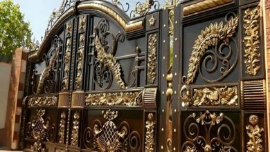 8 مدل درب پارکینگ مینیمال خطی