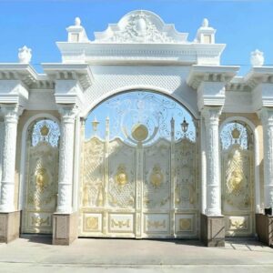 9 نمونه درب پارکینگ مدرن پنل مشبک