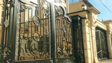 6 مدل درب حیاط برش لیزری هندسی