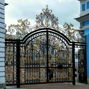 10 مدل درب حیاط ویلایی قوسی