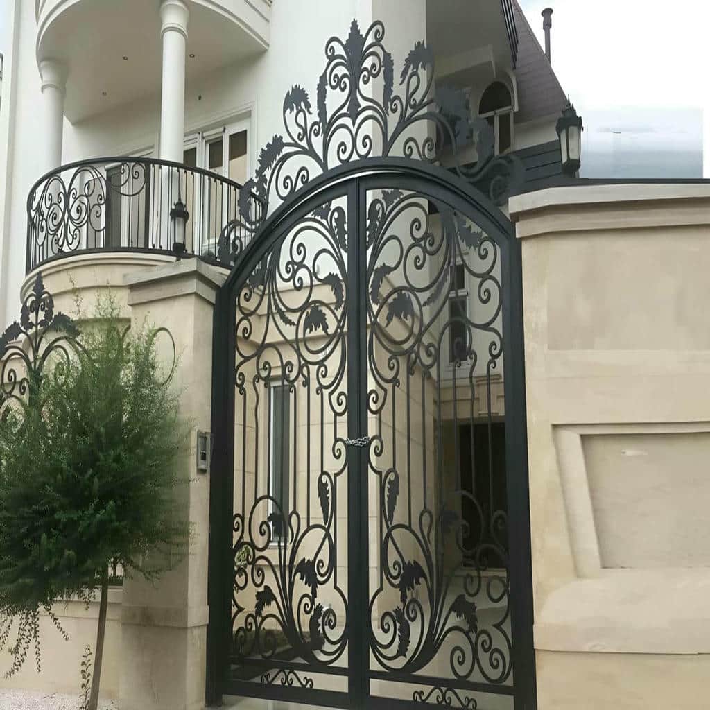 خرید درب فلزی لاکچری نمای ویلا با پنل مینیمال