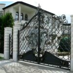 10 مدل درب پارکینگ طرح چوب ترموود