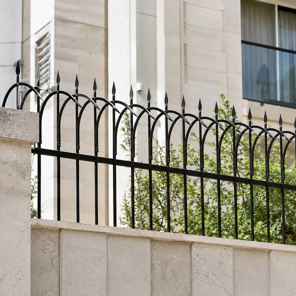 سفارش حفاظ دیوار مدرن نیزه ای دو ردیفه