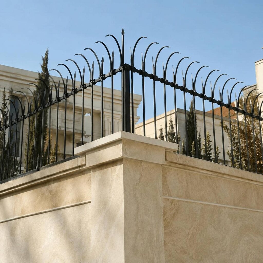 انتخاب حفاظ ویلایی نیزه ای تک ردیفه