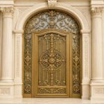 7 مدل درب ویلایی نفررو کنار پارکینگ
