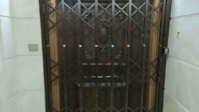 حفاظ ریلی درب نمای کلاسیک فرفورژه